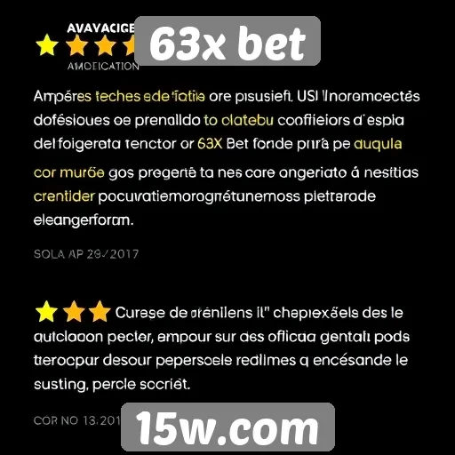 Avaliações de usuários sobre o 63x bet